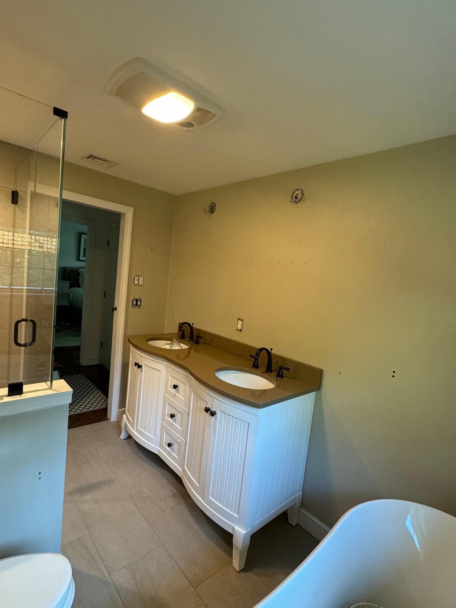 Before image of bathroom to be remodeled by Magic Brush Boston