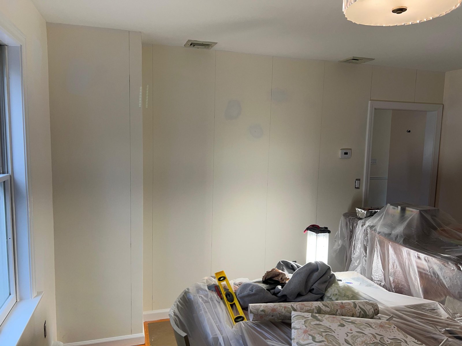 Before image of living room to be remodeled by Magic Brush Boston
