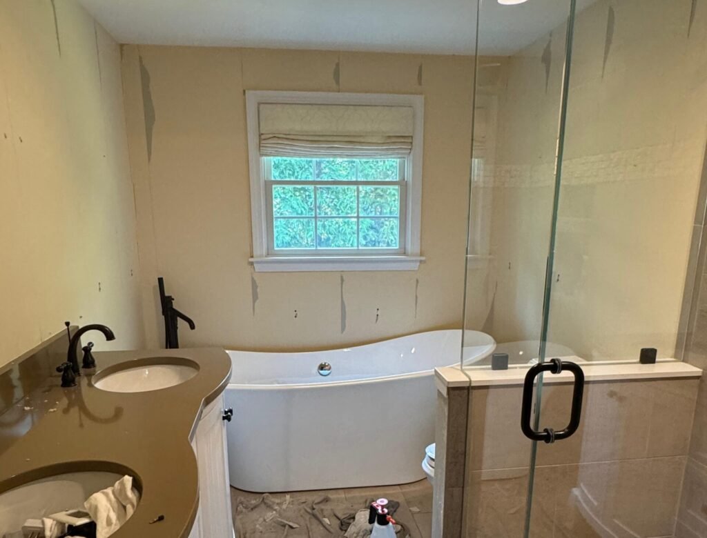 Before image of bathroom to be remodeled by Magic Brush Boston